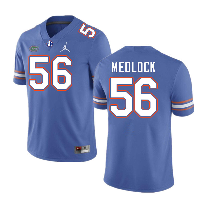 Florida Gators #56 Jahari Medlock College Football Jerseys Stitched-Royal
